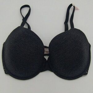 Victoria Secret Tshirt Lined Demi Charcoal Grey Bra Size 34 DDD  NWOT